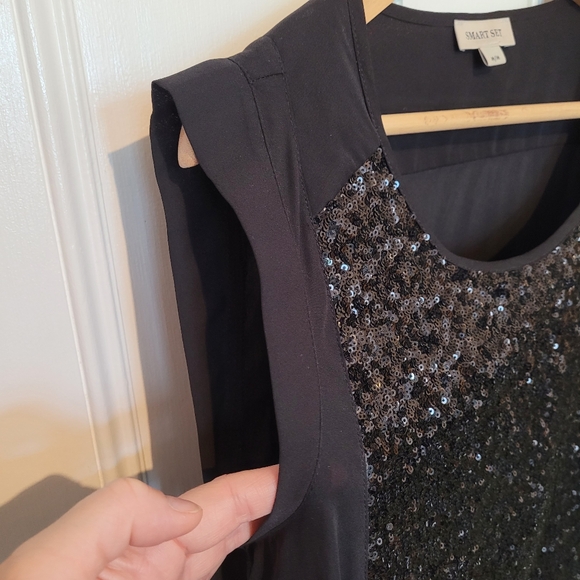 Smart Set Sequined Sleeveless Top - Picture 3 of 10